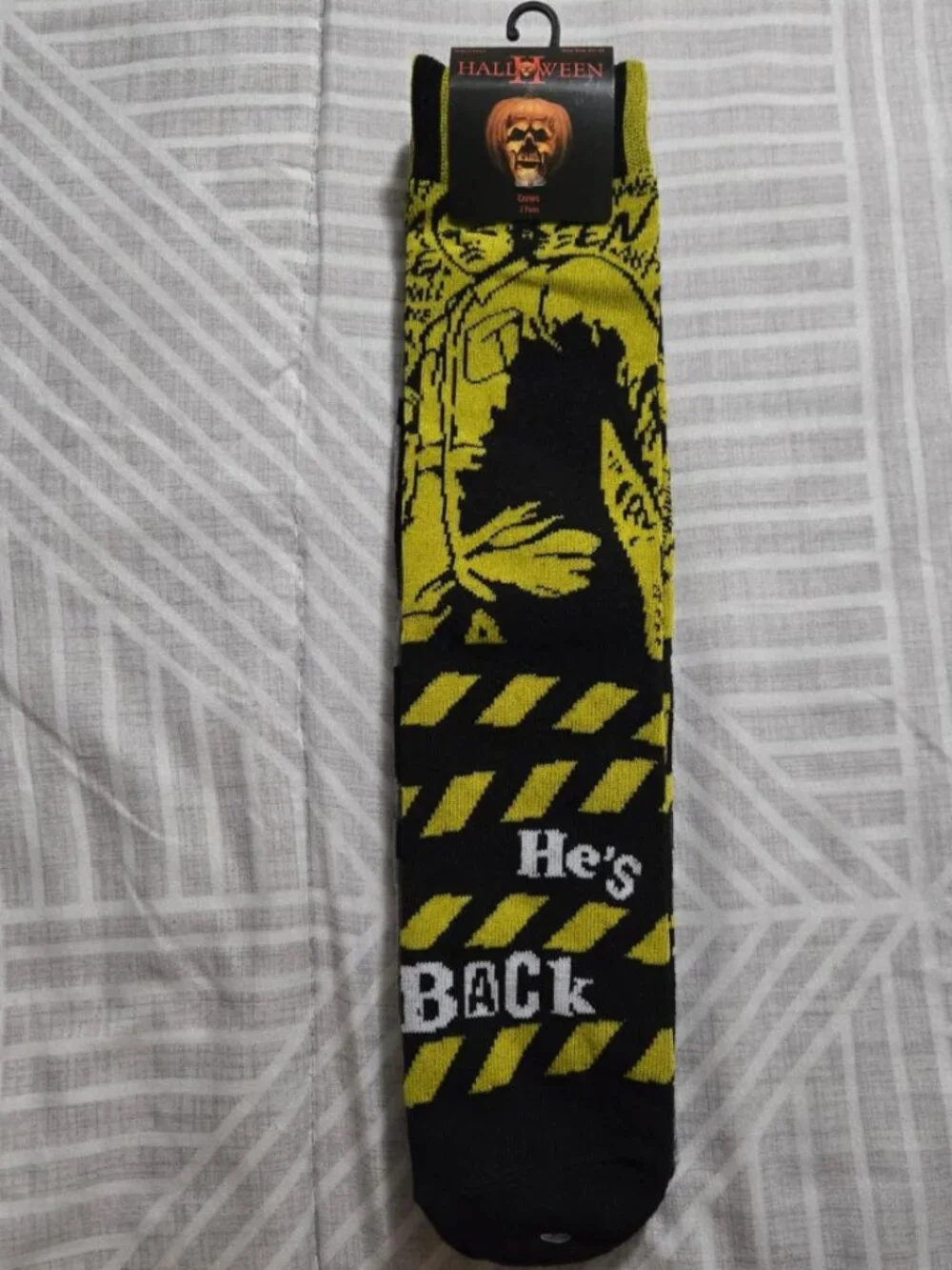 NWT Halloween II Michael Myers 2-Pack Crew Socks Universal Studios